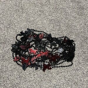 Fireball beaded necklace